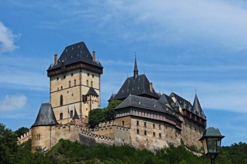 Karlstejn castle.Founded by Charles IV in the 14th century.