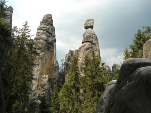 Sandstone rocks in Adrspach mountains