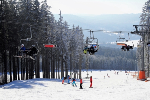 Skiing area in the Czech Republic