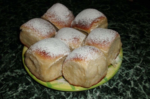 Buchty - kind of pastry with quark or Poppy seeds or plum butter